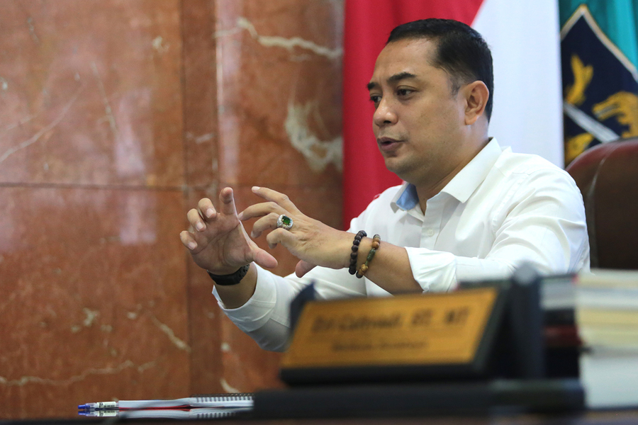 Pastikan tak Ada Pemecatan Kader, Eri: Sing Ngomong Sopo?