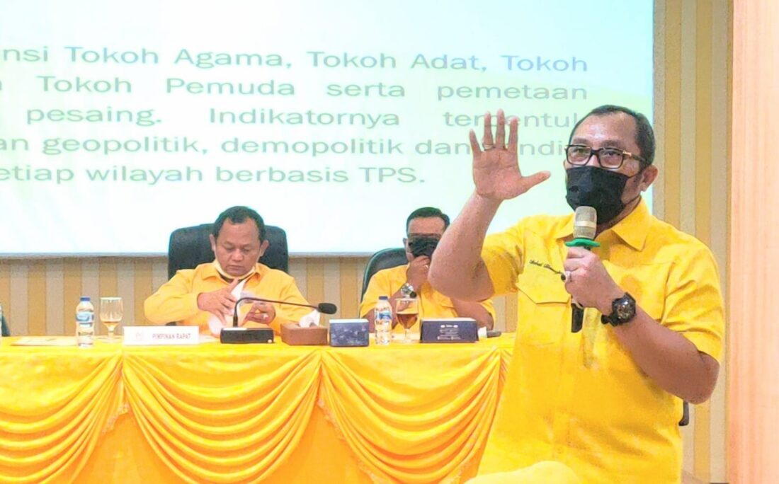 Rakornis OKK Golkar Jatim, Sahat :  Fokus Percepatan & Peningkatan KTA Dan Relawan Capres Airlangga Hartarto