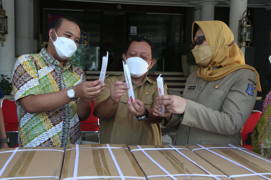 Terima Bantuan 10 Ribu VTM, Pemkot Surabaya Maksimalkan Tracing
