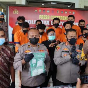 Ungkap Kasus Narkotika, Polresta Banyuwangi Amankan 22 Tersangka