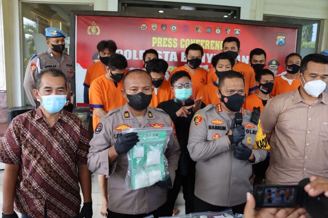 Ungkap Kasus Narkotika, Polresta Banyuwangi Amankan 22 Tersangka