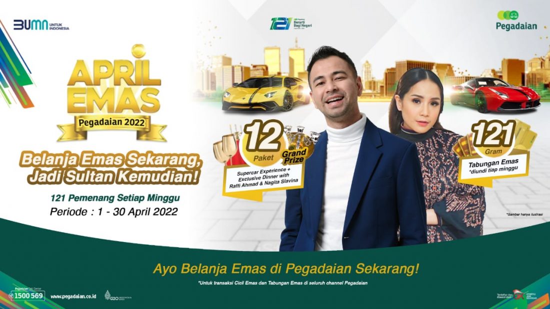 Pegadaian Ajak Nasabah Jadi ‘Sultan’ Seperti Raffi Ahmad dan Nagita Slavina