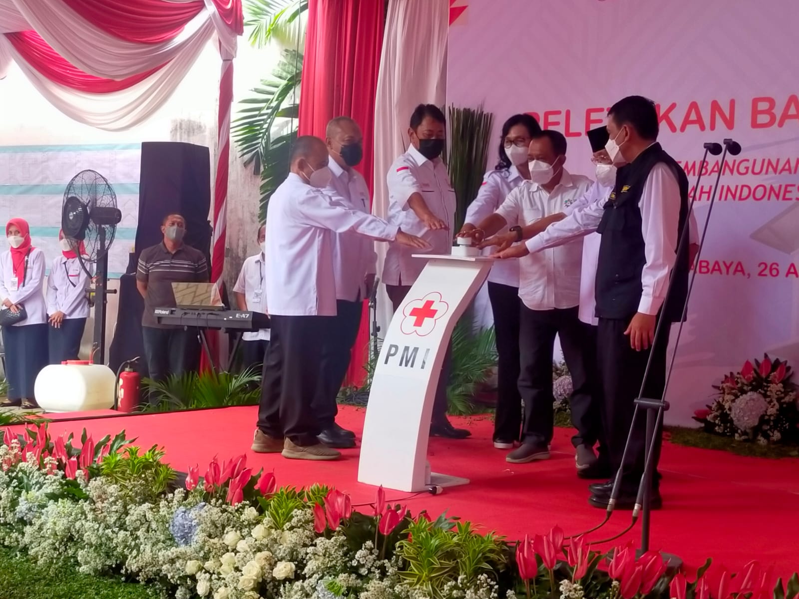 Wawali Armuji Menandai Dimulainya Pembangunan Gedung PMI Kota Surabaya