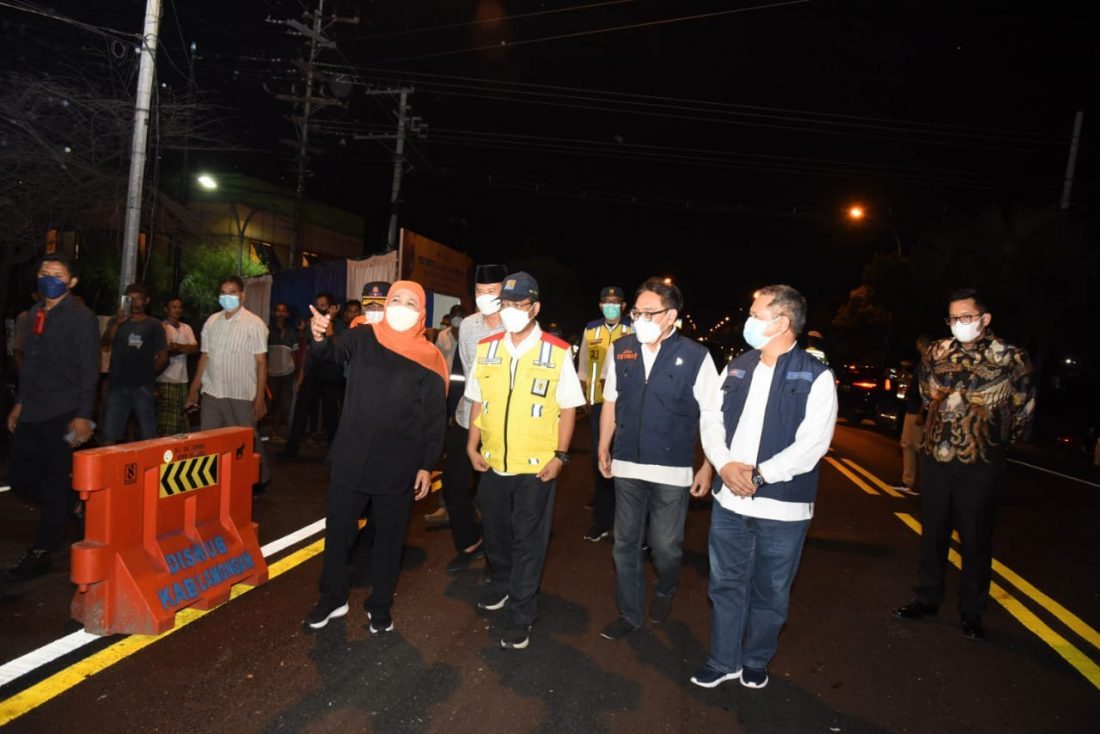 Siap Dilintasi, Perbaikan Jembatan Ngaglik Lamongan 5 Hari Lebih Cepat
