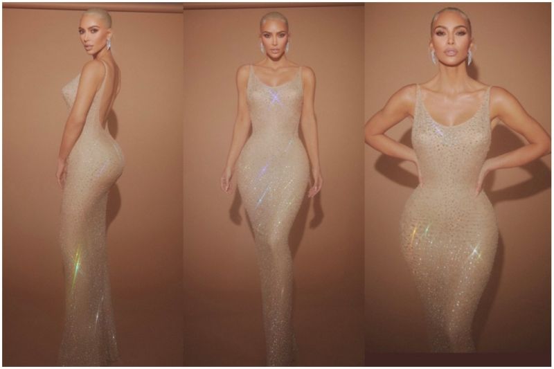 Kim Kardashian pakai gaun ikonik Marilyn Monroe di Met Gala 2022 #infoTransparansi