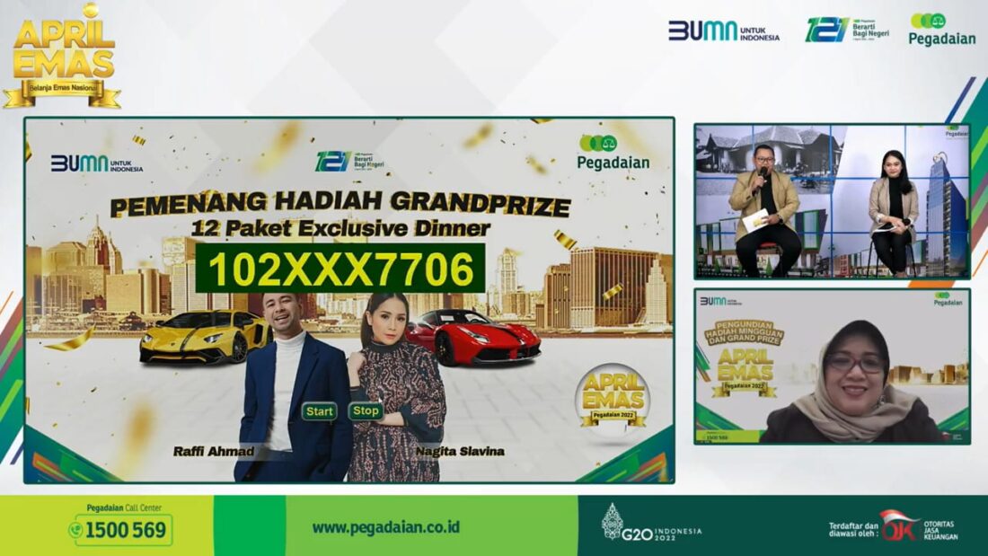 Pegadaian Umumkan 12 Nasabah Beruntung