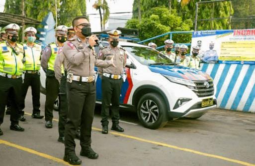 Satlantas Polres Kediri Kota Operasionalkan Mobil Incar