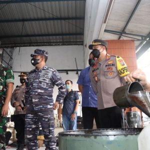 Kapolresta, Dandim 0825, dan Lanal Banyuwangi Pantau Harga Migor