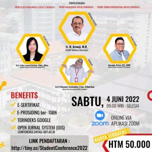 Mahasiswa Untag Gelar Student Conferences and Call For Paper Ekonomi Kreatif