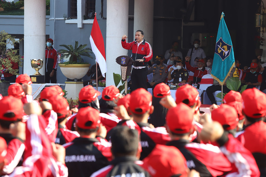 Lepas Atlet Porprov, Eri Minta Jajarannya Pantau Kesiapan Gizi