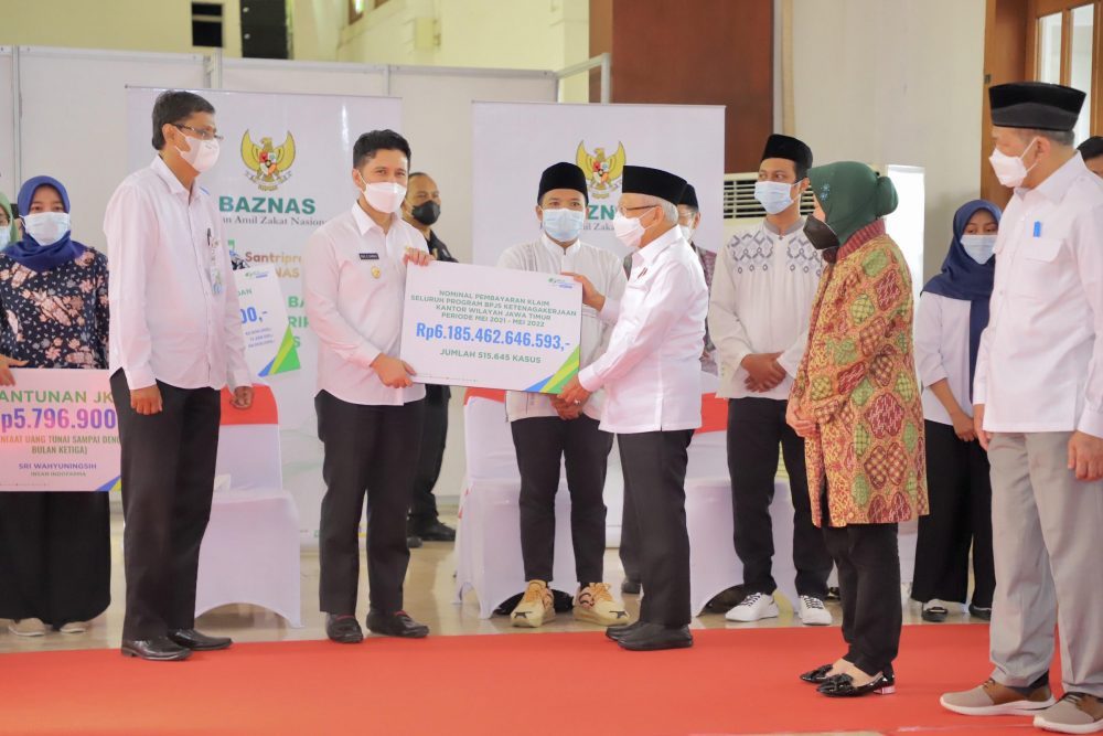 Wapres Ma’ruf Amin Serahkan Bantuan Pembayaran Klaim Rp. 6,185 Triliun untuk 515.645 Kasus