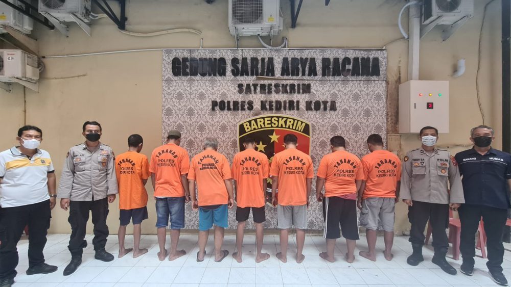 Satreskrim Polres Kediri Kota selama 3 Bulan Berhasil Ciduk 11 Penjudi