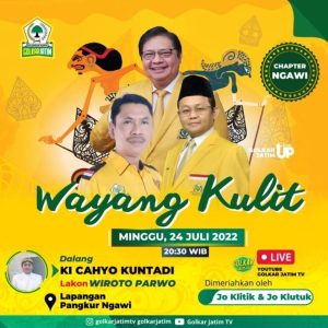 Hadirkan Dalang Cahyo Kuntadi, Golkar Ajak Masyarakat Ngawi Gemuyu Hadirkan Dalang Cahyo Kuntadi, Golkar Ajak Masyarakat Ngawi Gemuyu