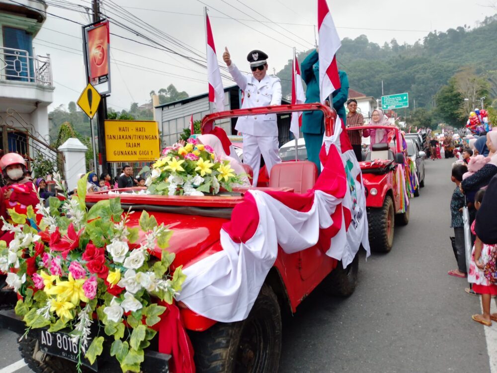 Peringati HUT Kemerdekaan RI Ke 77 dengan Pawai Budaya di Plaosan