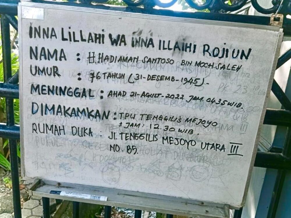 Wartawan Hebat Hadiaman Wafat