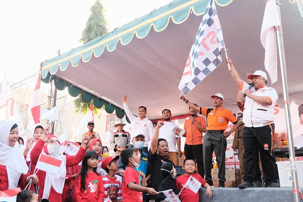 DPW PKS Jatim Gelar Jalan Sehat Bentuk Kecintaan NKRI