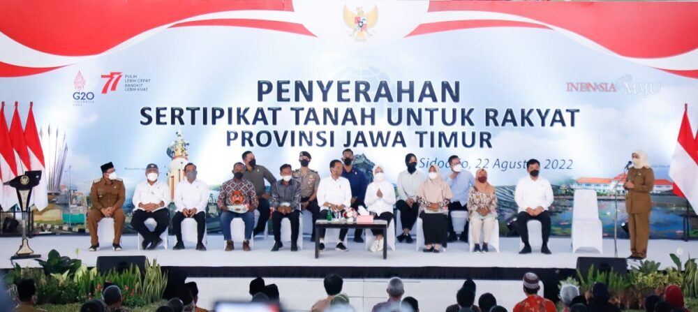 Gubernur Khofifah: Tahun 2024, Sebanyak 19,9 Juta Peserta PTSL Tuntas