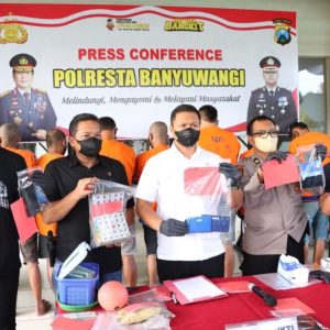 Polresta Banyuwangi Tangkap 27 Tersangka Kasus Judi