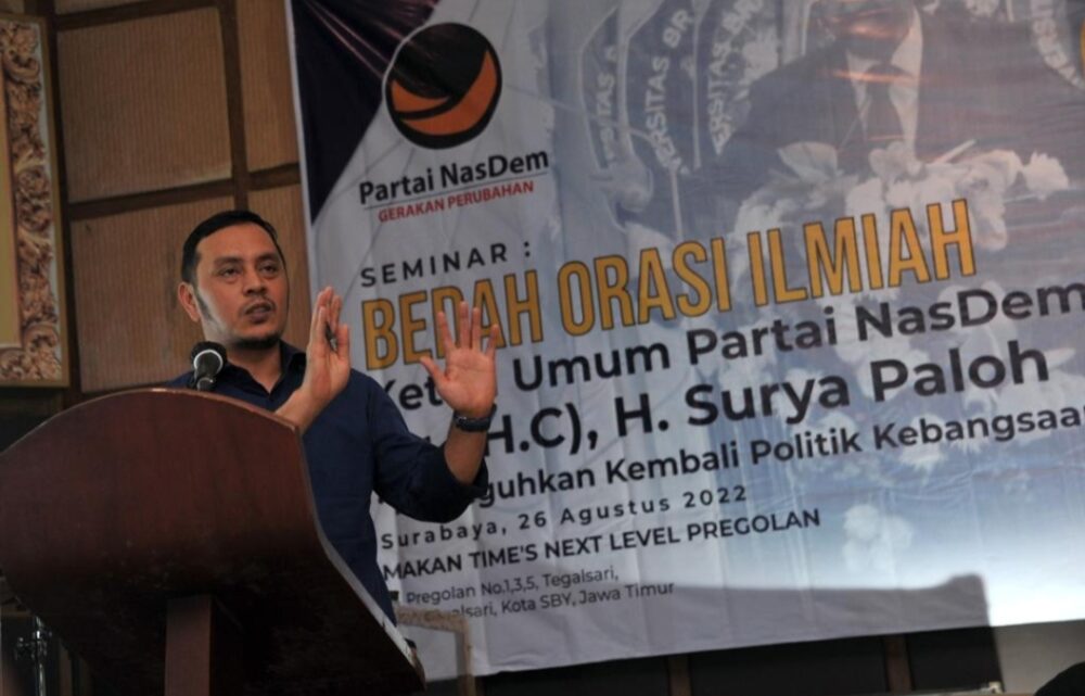 Willy Aditya, Bedah Buku Itu Biasa, Tapi Membedah Pidato Surya Paloh Hal Baru