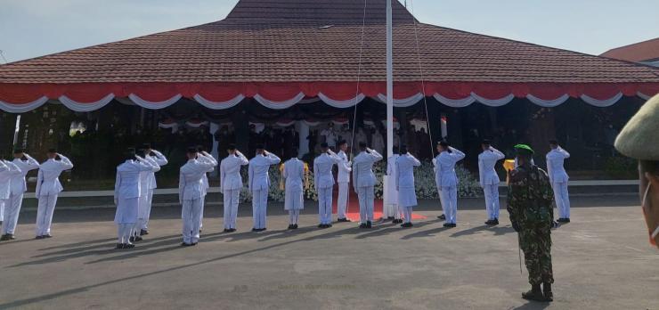 Bupati Irsyad Yusuf Irup Upacara HUT Kemerdekaan RI Ke 77