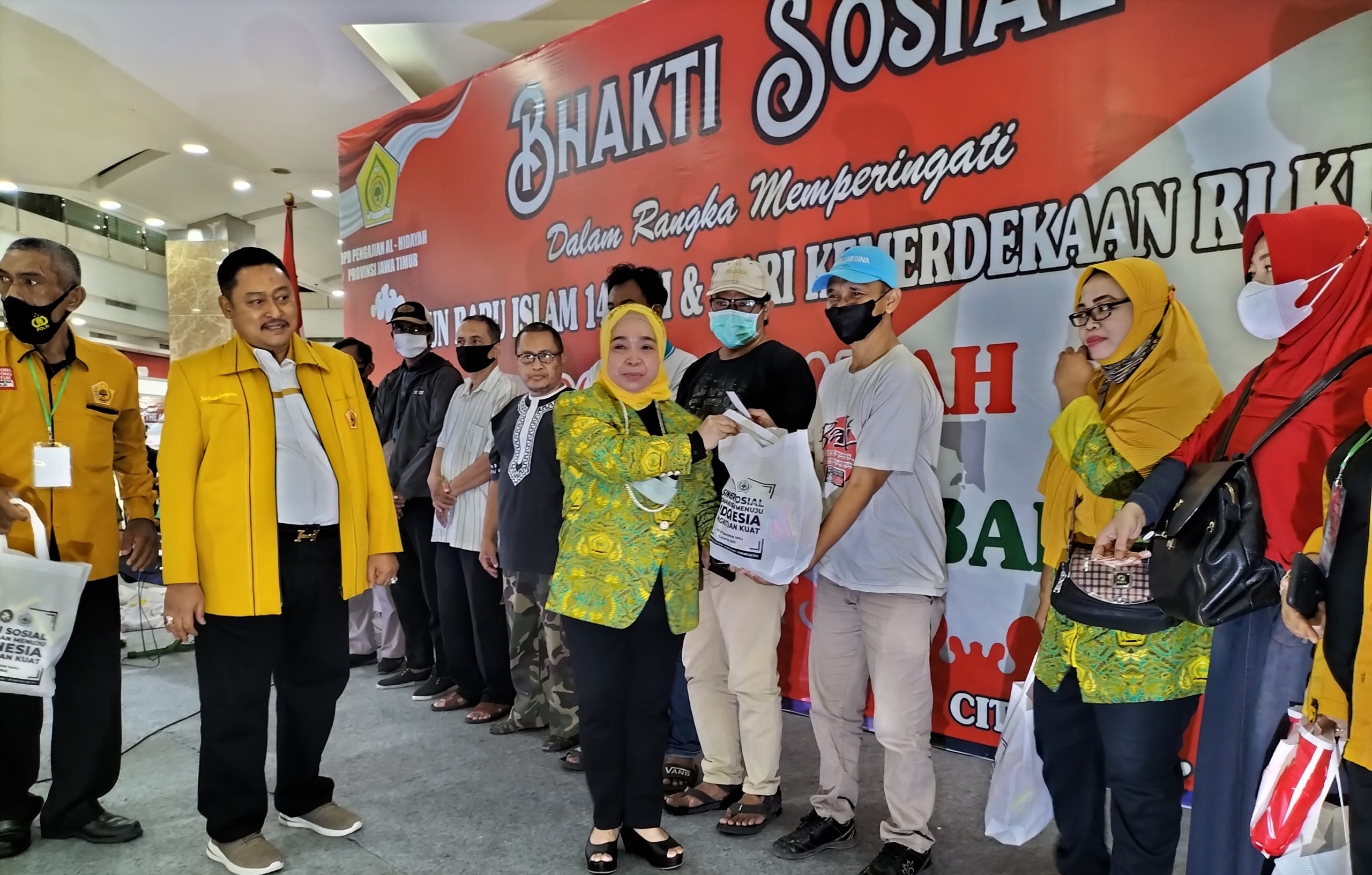 Gandeng Ormas MKGR, DPD Pengajian Al Hidayah Jatim Gelar Donor Darah