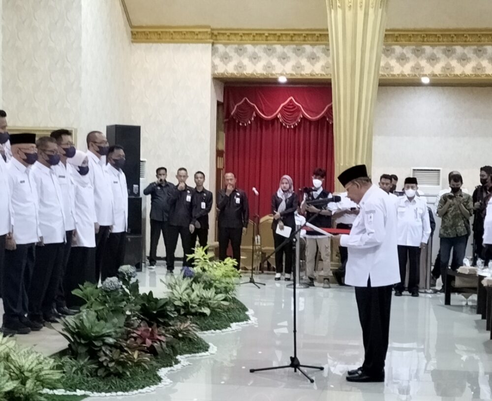 Pengurus PMI Jember Dilantik, Imam Utomo: Harus Bersinergi Dengan Pemerintah Daerah