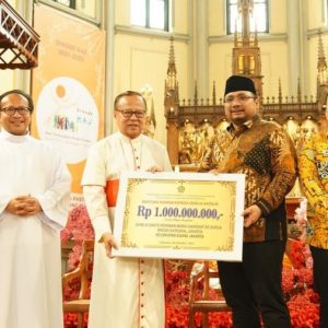 Gereja Katedral Terima Bantuan Rp 1 Miliar dari Kemenag