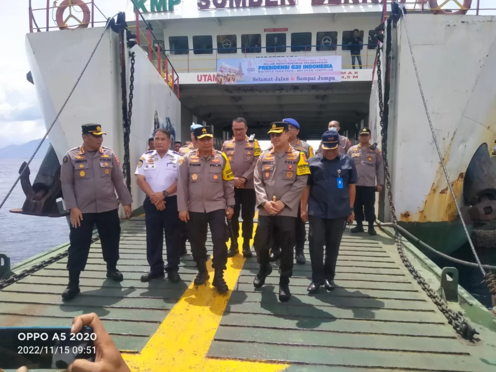 KTT G20 Kapolda Jatim Pantau Langsung Pengamanan Di Selat Bali