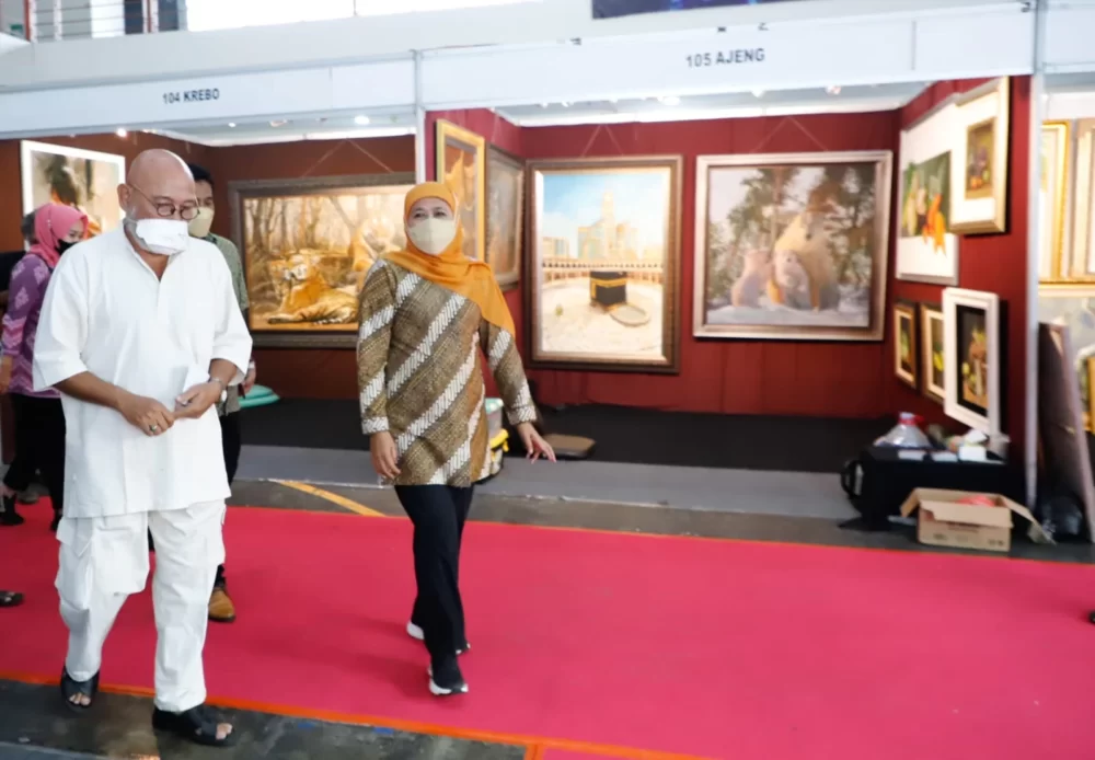 Lukisan Karya SBY Dipajang Di Pasar Seni JX Surabaya