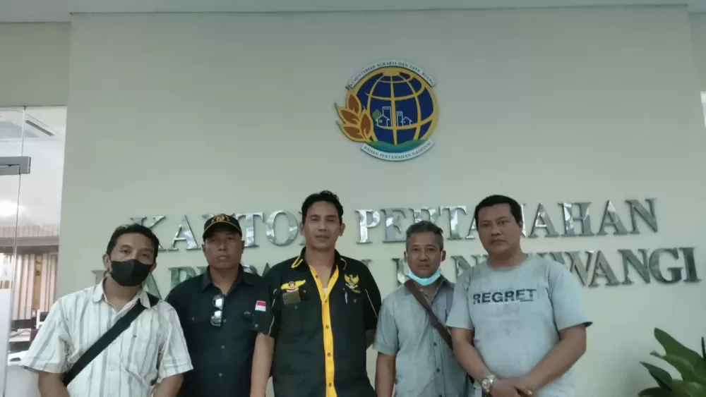 Adanya Dugaan Kesalahan Peta Blok, Ketua LPRI Datangi Kantor BPN Banyuwangi