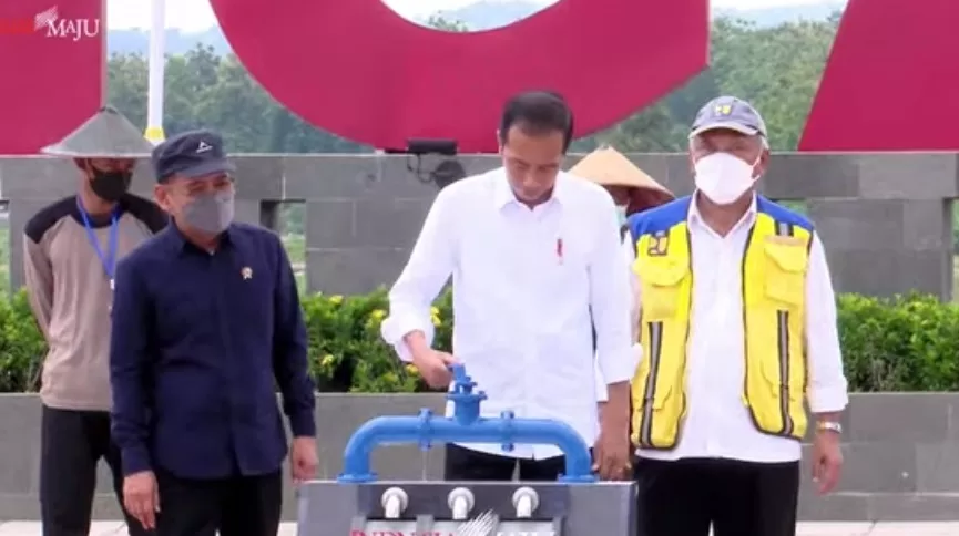 Presiden Jokowi Resmikan Bendungan Semantok Nganjuk