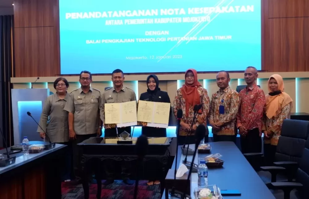Kendalikan Swasembada Pangan Bupati Ikfina Jalin Kerjasama dengan BPTP Jatim