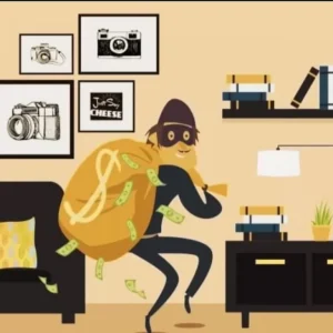 Maling Bobol Sebuah Gudang Bawa Uang Ratusan Juta