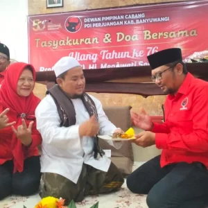 HUT ke 76 Megawati, DPC PDIP Banyuwangi Gelar Tasyakuran Dan Santunan Anak Yatim Piatu