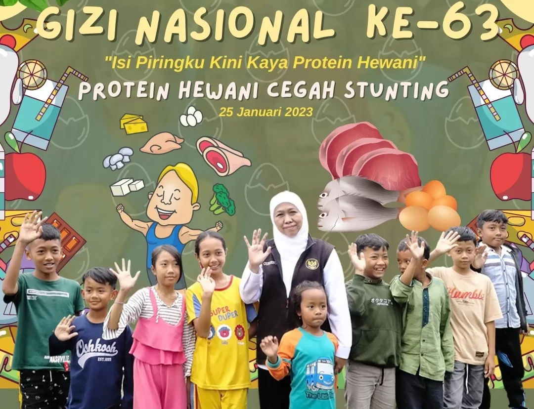 Hari Gizi Nasional, Gubernur : Konsumsi Protein Hewani untuk Cegah Stunting