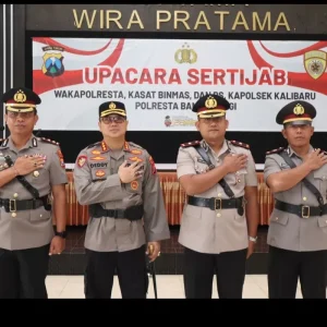 Rotasi Jabatan Tiga Perwira Polresta Banyuwangi