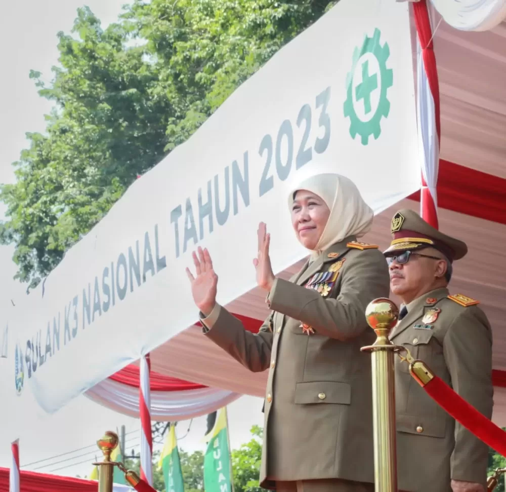 Peringatan Hari K3, Khofifah : Hindarkan Pekerja dari Penyakit TBC