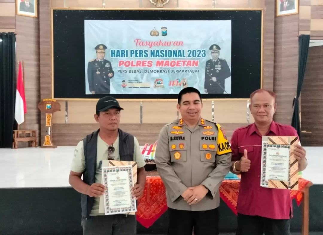 HPN 2023 Kapolres Magetan Tasyakuran Dengan Insan Media