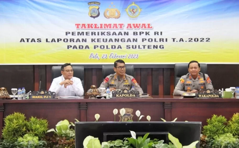 Kapolda Sulteng Hadiri Taklimat Awal Pemeriksaan BPK RI