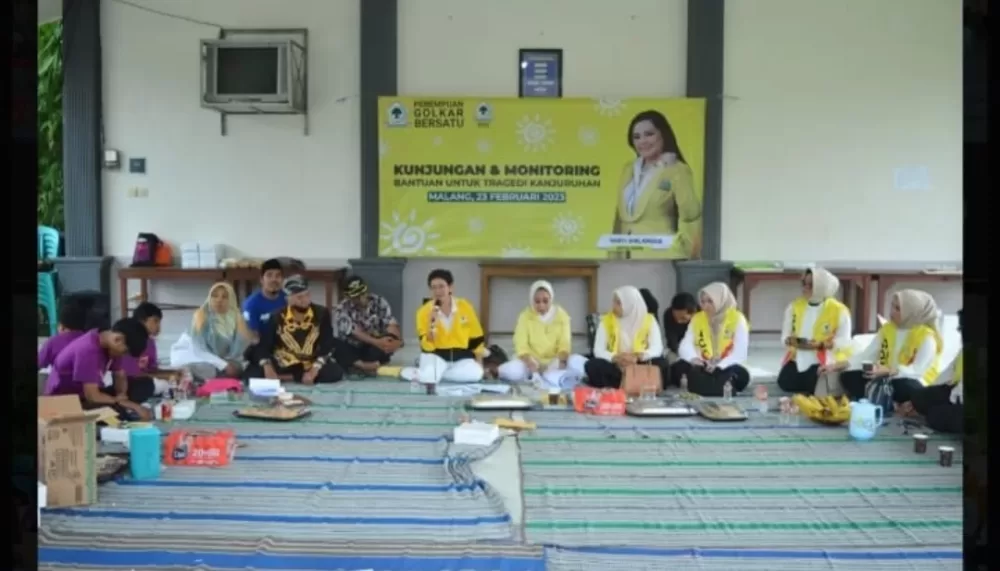 Perempuan Golkar Bersatu dan IIPG Monitoring Bantuan Korban Tragedi Malang