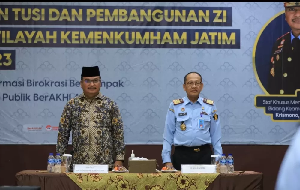 Ingatkan Kunci Keberhasilan Pelaksanaan RB, Staf Khusus Menkumham Beri Penguatan Kepada Jajaran Kanwil Kemenkumham Jatim