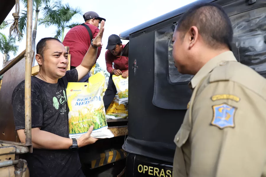 Tiga Hari Operasi Pasar Pemkot Surabaya Gelontorkan 32 Ton Beras