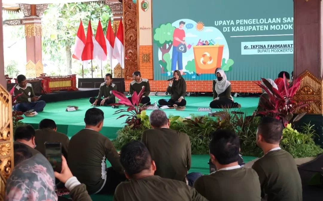 Peringati HPSN 2023 Bupati Ikfina Perankan Warga Kelola Sampah
