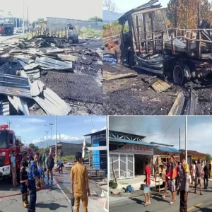 Tiga Lapak Dan Satu Truck Terbakar, Diduga akibat Korsleting Listrik