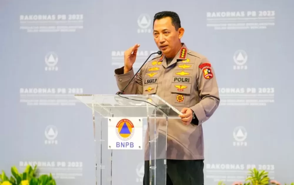 Di Rakornas BNPB, Kapolri Bicara Langkah Konkret Manajemen Risiko Bencana