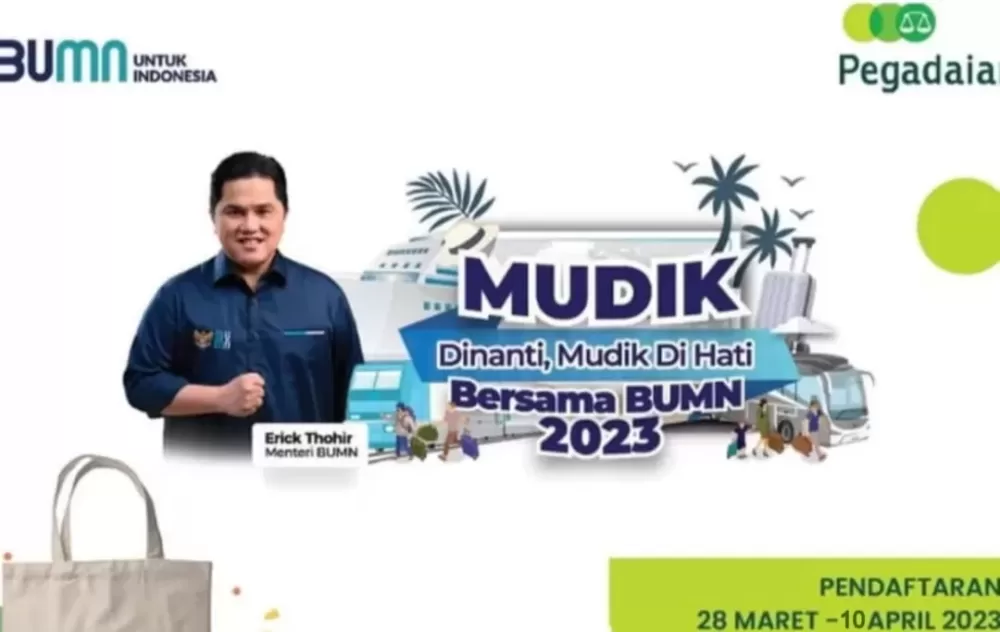 Mudik Gratis Bersama PT Pegadaian Kanwil XII Surabaya Tahun 2023