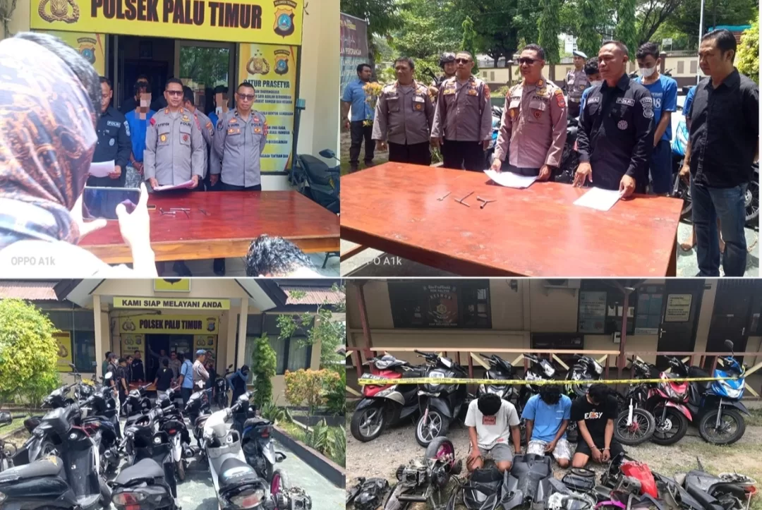 Setahun Buron Polisi, Tiga Pelaku Curanmor di Kota Palu Diringkus