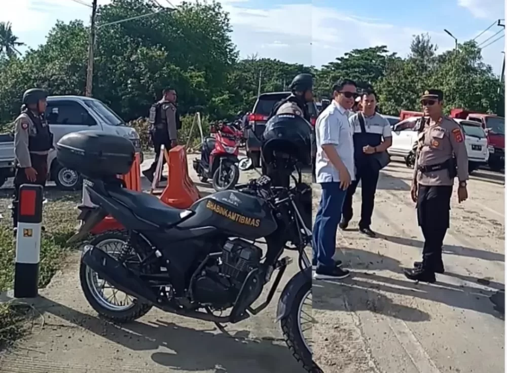 Polresta Palu Tempatkan Personel Polisi di Lokasi Rusaknya Jembatan Buluri