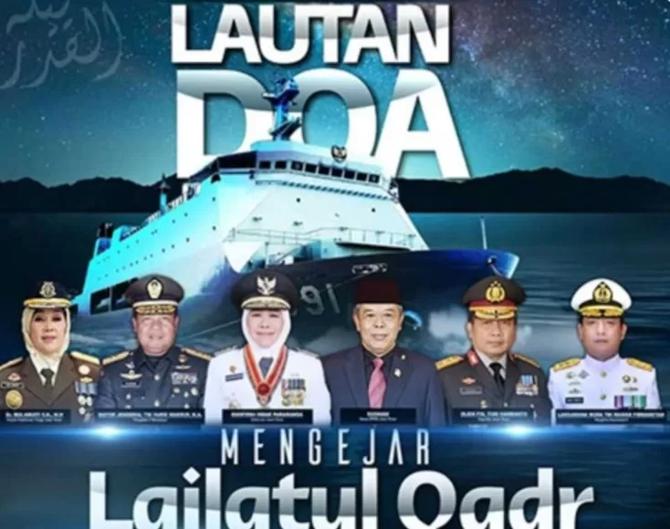 Pejabat Tinggi Jatim Mengejar Lailatul Qadar Diatas KRI