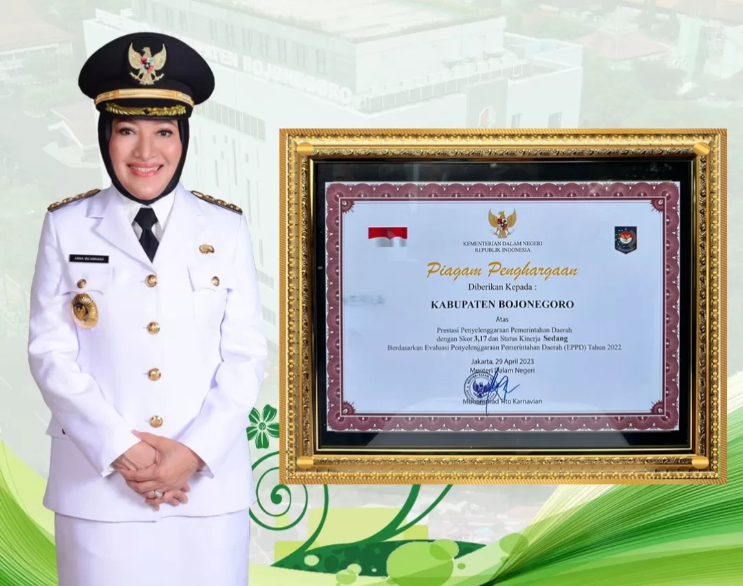 Bojonegoro Masuk Top 10 Kabupaten Berkinerja Tertinggi Secara Nasional